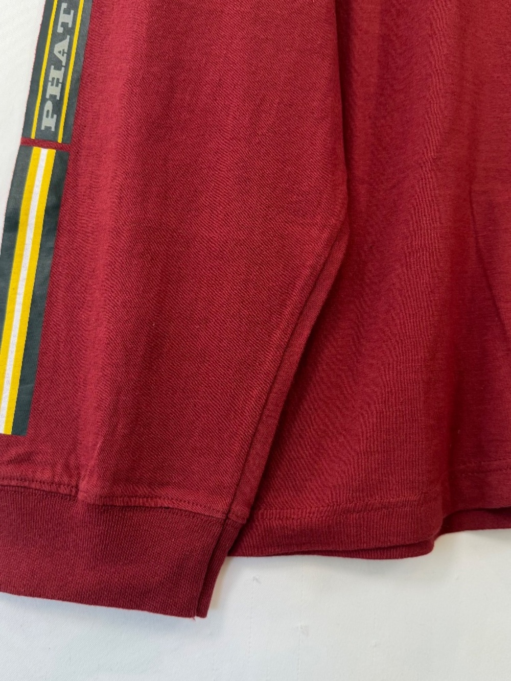 Y2K VTG Phat Farm Men's XXL Maroon Loungewear Long Sleeve T-shirt - Picture 4 of 8